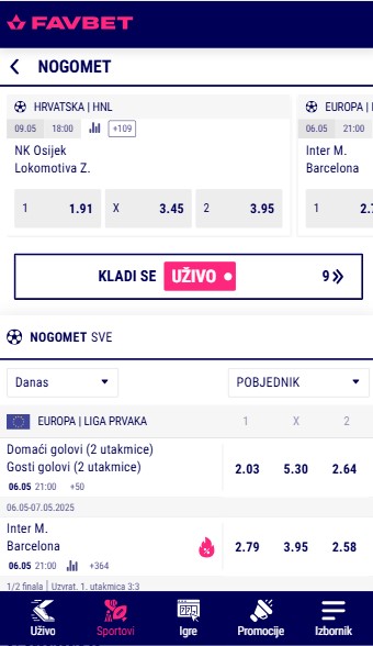 Favbet Homepage