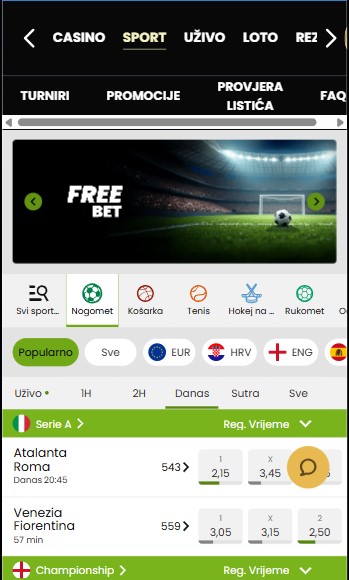 Arenabet Homepage