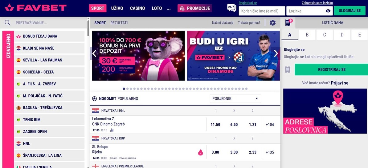 Homepage Favbet