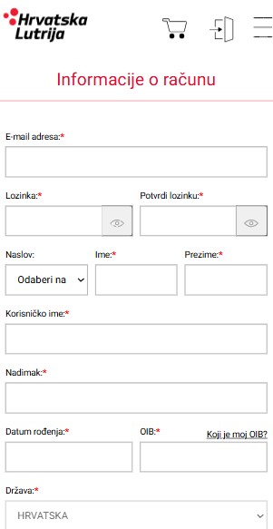 Registracija Lutrija