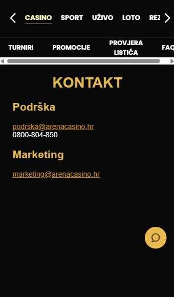 Kontakt Arenabet