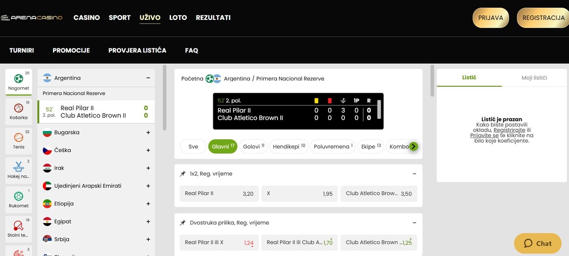Live Betting Arenabet
