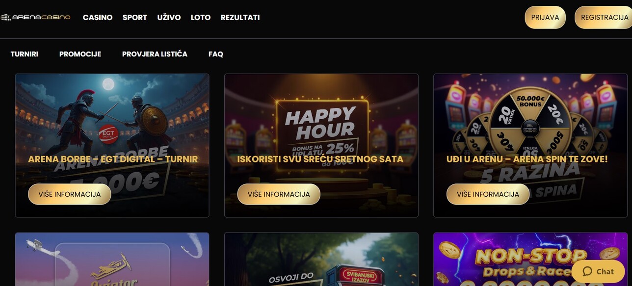 Promotions Arenabet