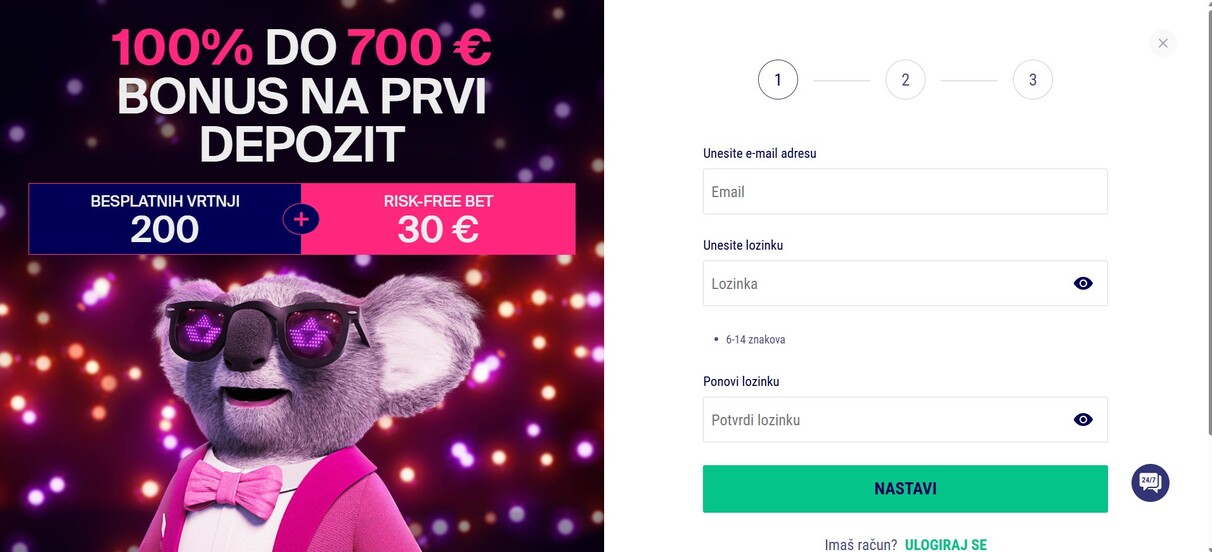 Registracija Favbet