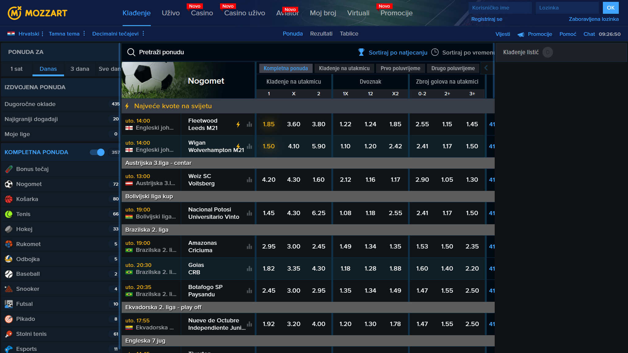 Mozzart Apuestas deportivas