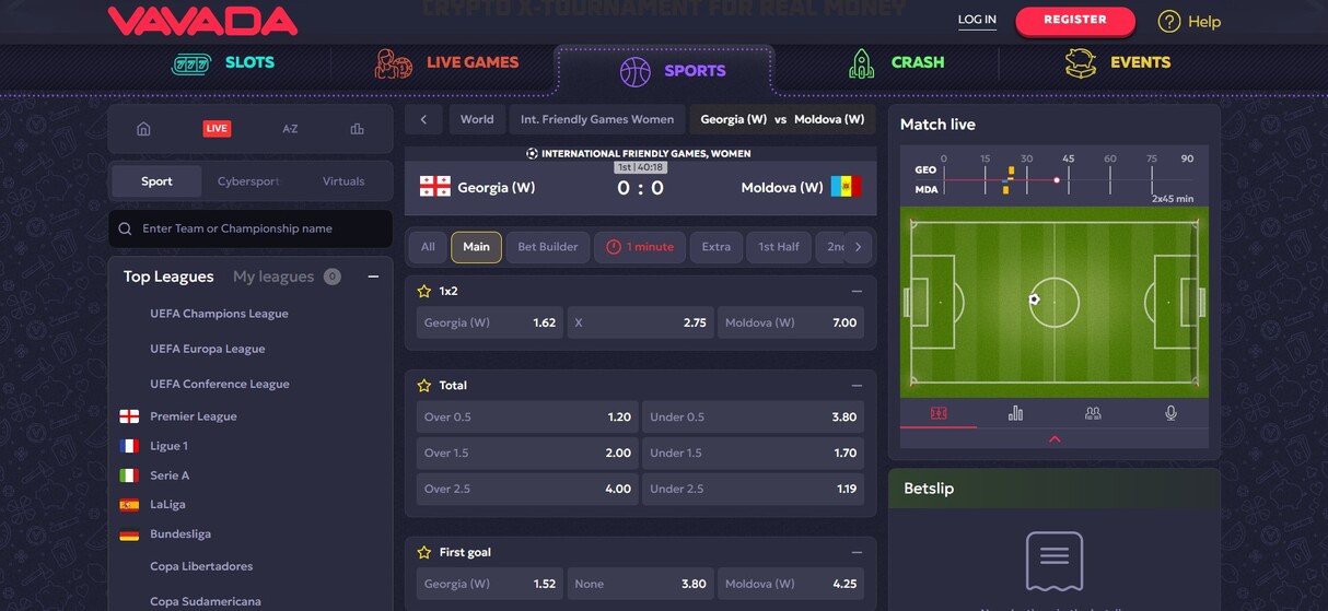 VAVADA Croatia Sports kladjenje uzivo