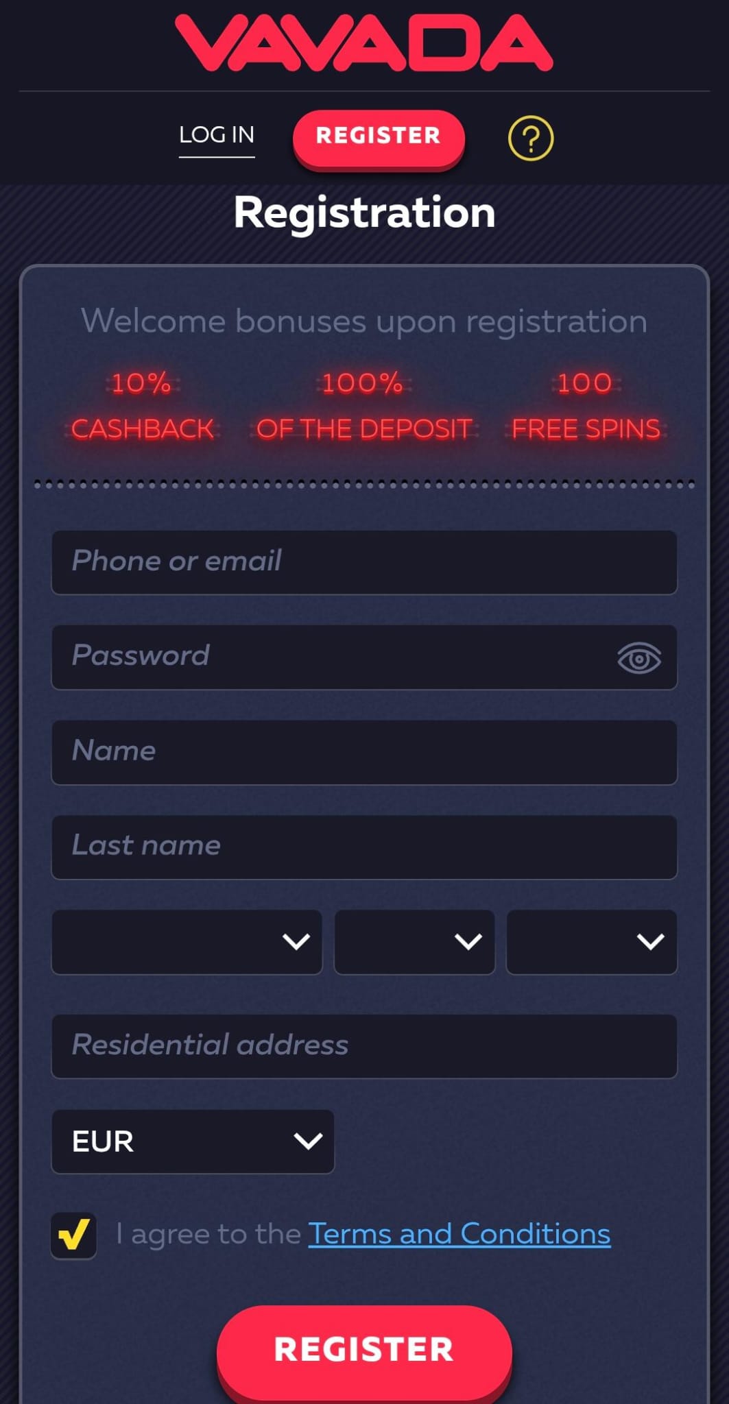 VAVADA Croatia Sports Registracija