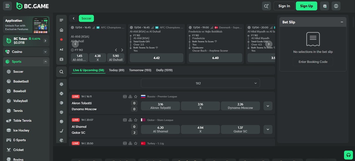 BCGame Hrvatska naslovna stranica pc