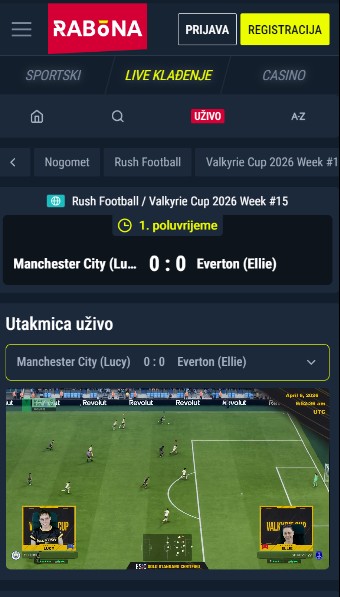 Rabona Hrvatska Kladenje uzivo