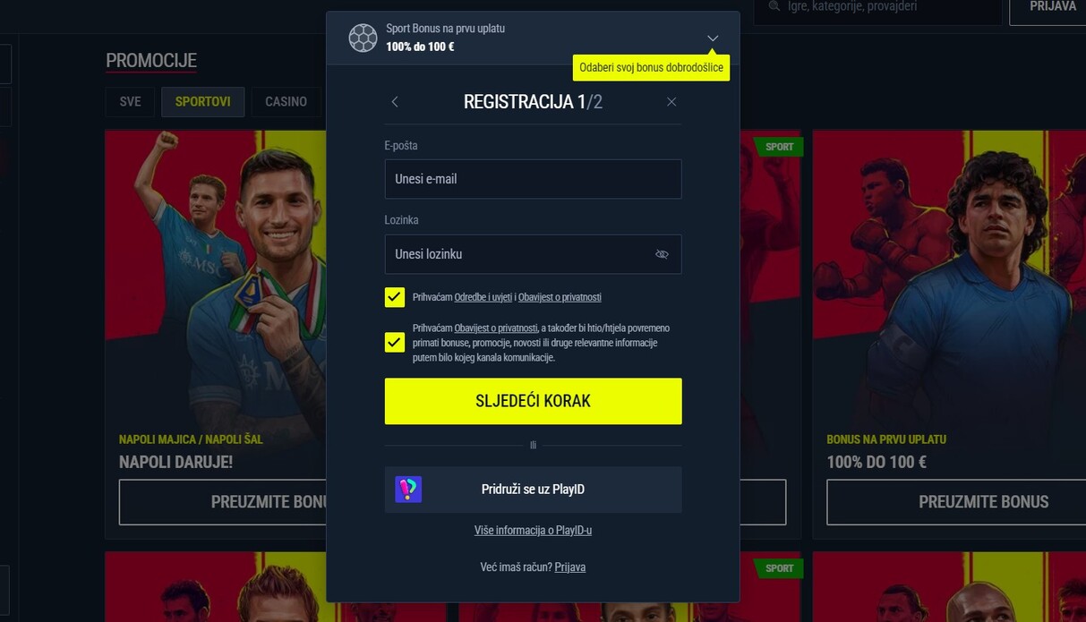 Rabona Hrvatska Registracija pc