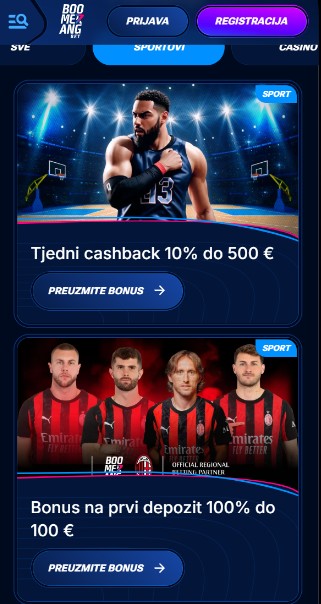 Boomerang Bet promocije