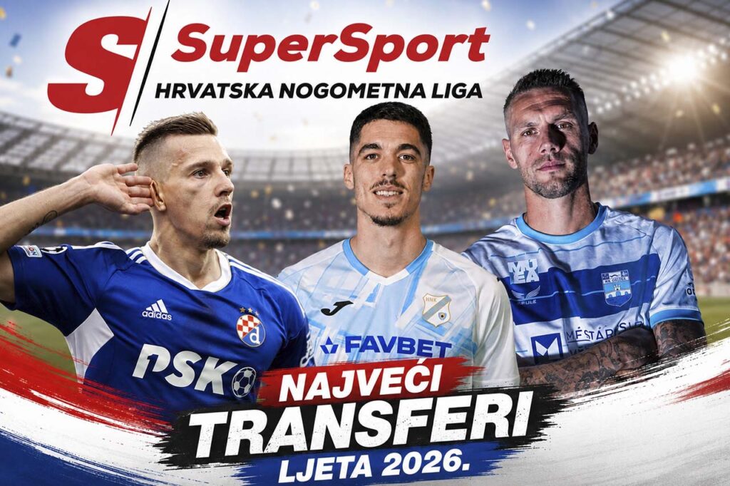Pregled najvećih transfera SuperSport HNL-a tijekom ljeta 2026
