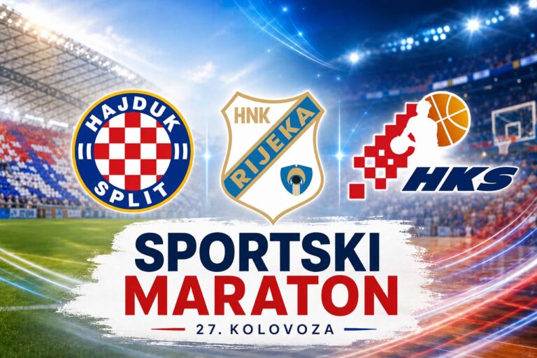 Sportski maraton uz Hajduk, Rijeku i hrvatsku košarkašku reprezentaciju