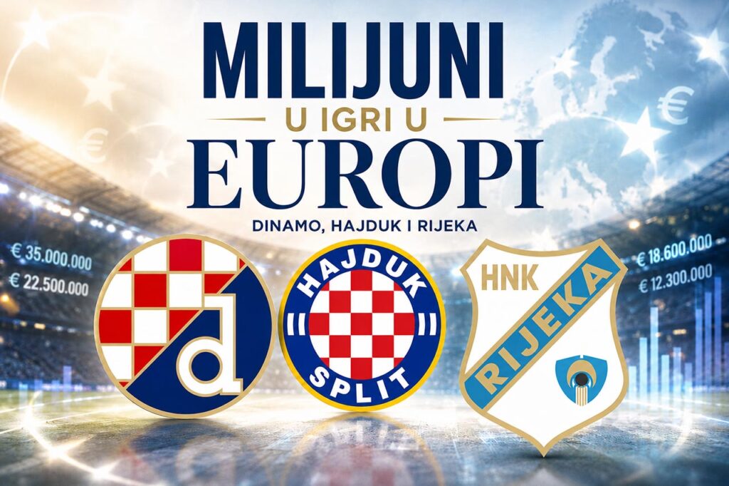 Zarada hrvatskih klubova u Europi – Dinamo, Hajduk i Rijeka