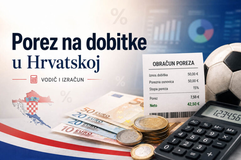 Porez na dobitke od klađenja i porezne stope u Hrvatskoj